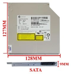 درایو لپ تاپ دی وی دی رایتر اچ پی Superslim Sata E1 9mm