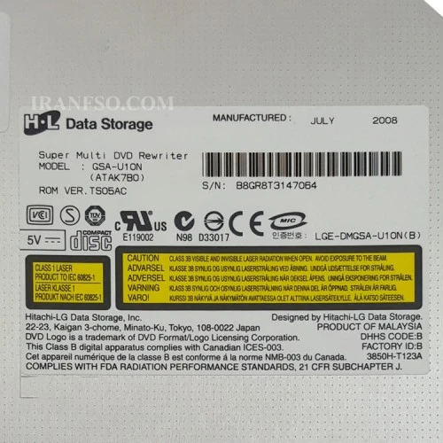 درایو لپ تاپ دی وی دی رایتر H.L IDE Superslim 9.5mm