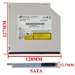 درایو لپ تاپ بلوری رام H.L Sata Slim 12.7mm