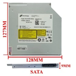 درایو لپ تاپ دی وی دی رایتر H.L Sata Superslim E1 9mm سه ماه گارانتی