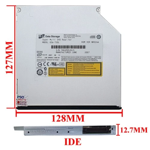 درایو لپ تاپ دی وی دی رایتر H.L IDE Slim 12.7mm