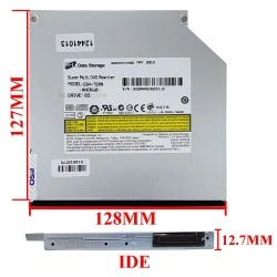 درایو لپ تاپ دی وی دی رایتر H.L IDE Slim 12.7mm ریفر-سه ماه گارانتی