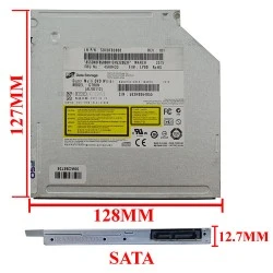 درایو لپ تاپ دی وی دی رایتر H.L Sata Slim 12.7mm شش ماه گارانتی