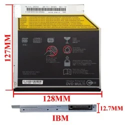 درایو لپ تاپ دی وی دی رایتر Slim 12.7mm برای لنوو