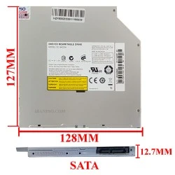 درایو لپ تاپ دی وی دی رایتر فیلیپس لایتون Sata Slim 12.7mm مکشی