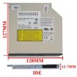 درایو لپ تاپ دی وی دی رایتر فیلیپس لایتون IDE Slim 12.7mm سه ماه گارانتی