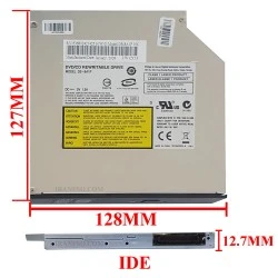 درایو لپ تاپ دی وی دی رایتر فیلیپس لایتون IDE Slim 12.7mm سه ماه گارانتی