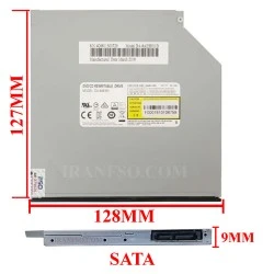 درایو لپ تاپ دی وی دی رایتر فیلیپس لایتون Sata Superslim E1 9mm سه ماه گارانتی
