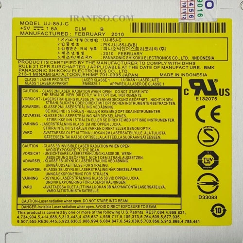 درایو لپ تاپ دی وی دی رایتر IDE Slim 12.7mm مکشی