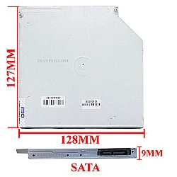 درایو لپ تاپ دی وی دی رایتر Sata SuperSlim 9mm ریفر