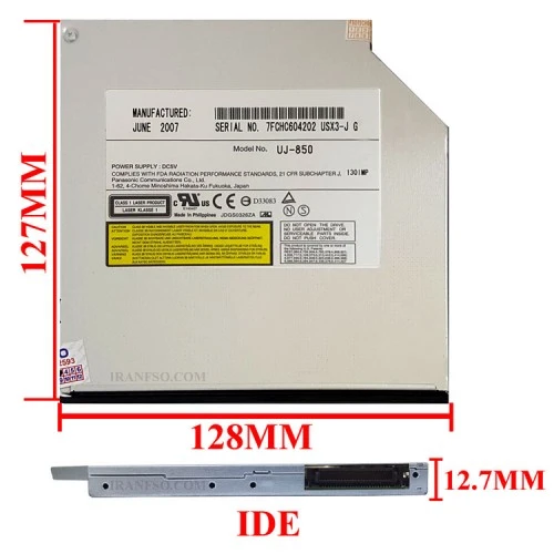 درایو لپ تاپ دی وی دی رایتر پایونیر IDE Slim 12.7mm