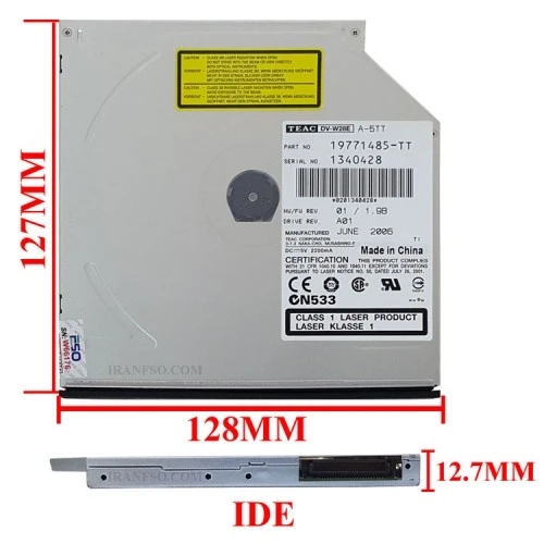 درایو لپ تاپ دی وی دی رایتر Teac IDE Slim 12.7mm