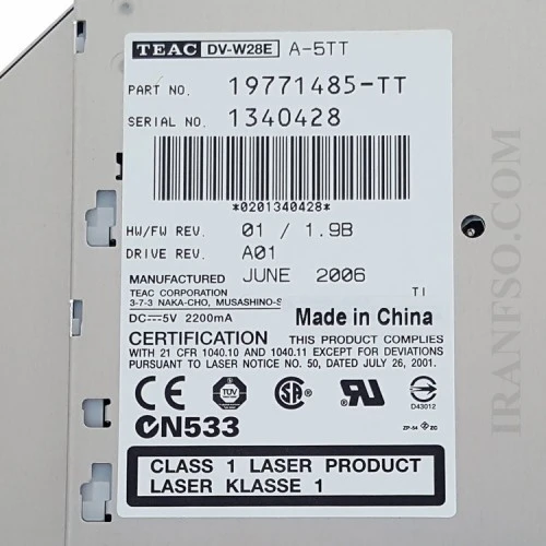 درایو لپ تاپ دی وی دی رایتر Teac IDE Slim 12.7mm