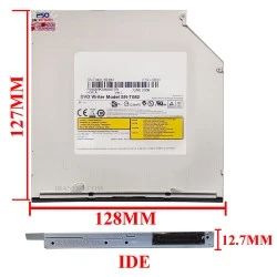 درایو لپ تاپ دی وی دی رایتر توشیبا-سامسونگ IDE Slim 12.7mm مکشی