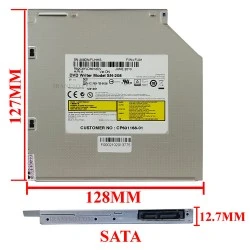 درایو لپ تاپ دی وی دی رایتر توشیبا-سامسونگ Sata Slim 12.7mm یک سال گارانتی