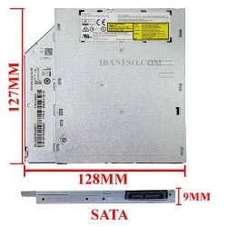 درایو لپ تاپ دی وی دی رایتر توشیبا-سامسونگ Sata Superslim E1 9mm ریفر-سه ماه گارانتی