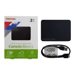 هارد HDD لپ تاپ 2 ترابایت توشیبا Canvio Basics External هجده ماه گارانتی