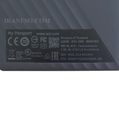 هارد HDD لپ تاپ 2 ترابایت وسترن My Passport External