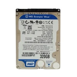 هارد HDD لپ تاپ 320 گیگابایت وسترن Sata 5400RPM Slim سه ماه گارانتی-ریفر