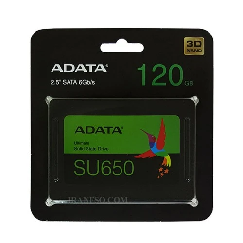 هارد SSD لپ تاپ 120 گیگابایت Adata Sata 2.5Inch SU650