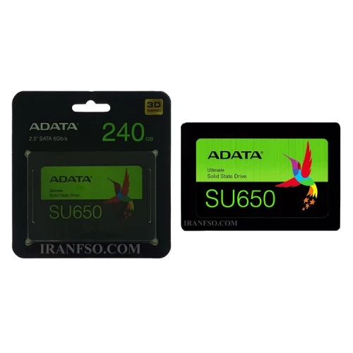 هارد SSD لپ تاپ 240 گیگابایت Adata Sata 2.5Inch SU650