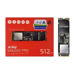 هارد SSD لپ تاپ 512 گیگابایت Adata M.2 NVME 2280_SX8200 PRO گارانتی آونگ