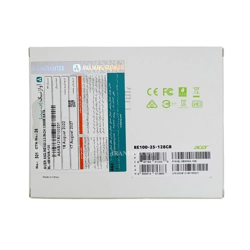 هارد SSD لپ تاپ 128 گیگابایت ایسر Sata 2.5Inch RE100 گارانتی آواژنگ