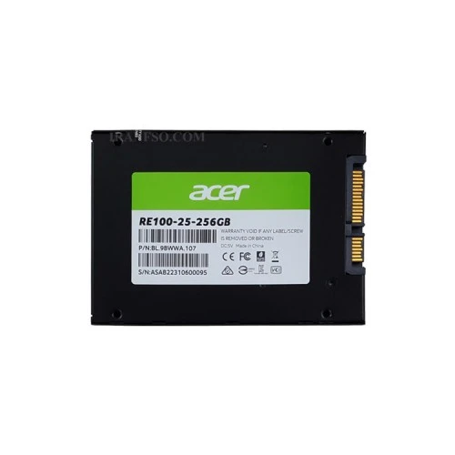 هارد SSD لپ تاپ 256 گیگابایت ایسر Sata 2.5Inch RE100 گارانتی آواژنگ