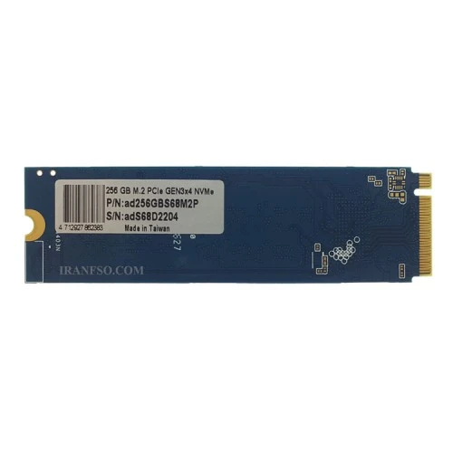 هارد SSD لپ تاپ 256 گیگابایت Addlink M.2 NVME 2280 S68 گارانتی آواژنگ