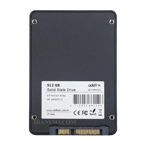 هارد SSD لپ تاپ 512 گیگابایت Addlink Sata 2.5Inch