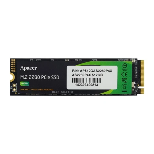 هارد SSD لپ تاپ 512 گیگابایت Apacer M.2 NVME 2280_AS2280P4X گارانتی متین