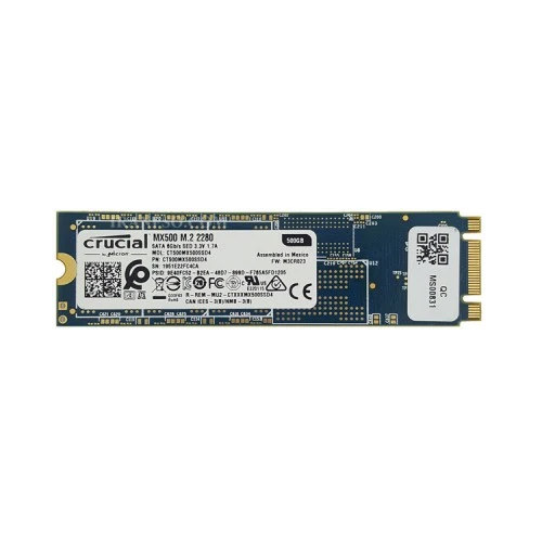 هارد SSD لپ تاپ کروشیال 500 گیگابایت M.2 NGFF 2280-MX500