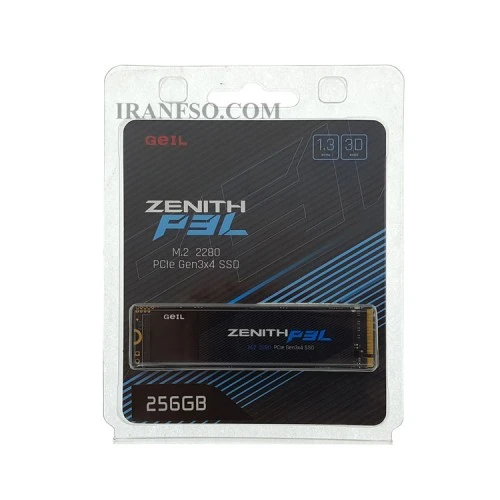 هارد SSD لپ تاپ 256 گیگابایت Geil M.2 NVME 2280_Zenith P3L گارانتی آواژنگ