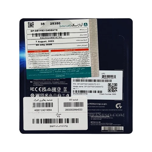 هارد SSD لپ تاپ 240 گیگابایت Gigabyte Sata 2.5Inch گارانتی آواژنگ