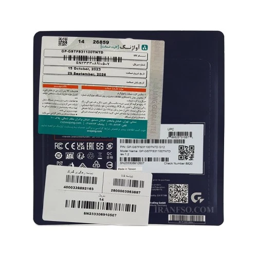 هارد SSD لپ تاپ 1 ترابایت Gigabyte Sata 2.5Inch گارانتی آواژنگ