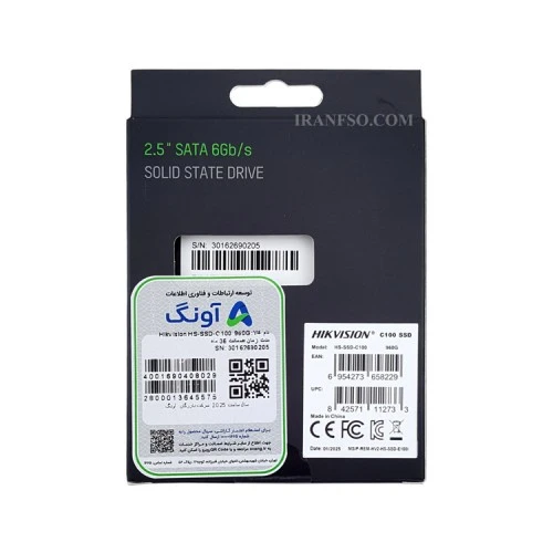 هارد SSD لپ تاپ 960 گیگابایت هایک ویژن Sata 2.5Inch C100 گارانتی آونگ