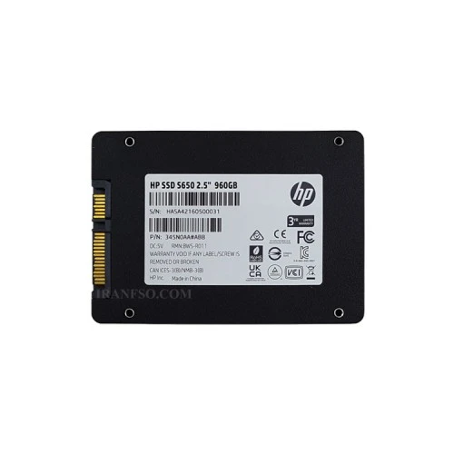 هارد SSD لپ تاپ 960 گیگابایت اچ پی Sata 2.5Inch S650 گارانتی آواژنگ