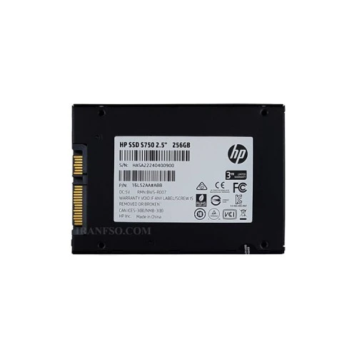هارد SSD لپ تاپ 256 گیگابایت اچ پی Sata 2.5Inch S750 گارانتی آواژنگ