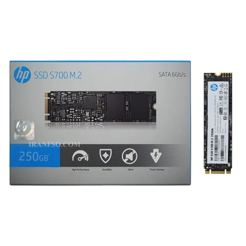 هارد SSD لپ تاپ 250 گیگابایت اچ پی M.2 NGFF 2280_S700 گارانتی آواژنگ