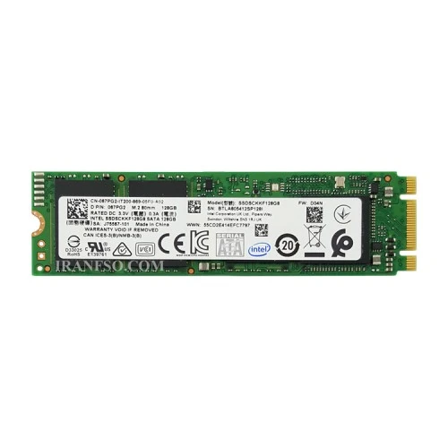هارد SSD لپ تاپ 128 گیگابایت Intel M.2 NGFF 2280_Refurbish سه ماه گارانتی