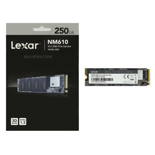 هارد SSD لپ تاپ 250 گیگابایت Lexar M.2-2280 NVME