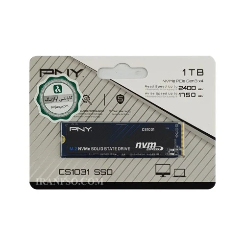 هارد SSD لپ تاپ 1 ترابایت PNY M.2 NVME 2280_CS1031 گارانتی آواژنگ