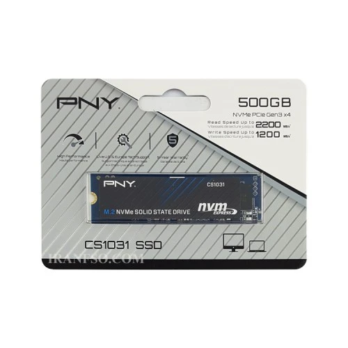 هارد SSD لپ تاپ 500 گیگابایت PNY M.2 NVME 2280_CS1031 گارانتی آواژنگ