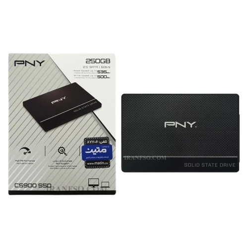 هارد SSD لپ تاپ 250 گیگابایت PNY Sata 2.5Inch CS900 گارانتی متین