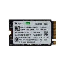 هارد SSD لپ تاپ 256 گیگابایت SK Hynix M.2 NVME 2242 شش ماه گارانتی-بدون پک