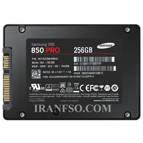 هارد SSD لپ تاپ 256 گیگابایت سامسونگ 2.5Inch
