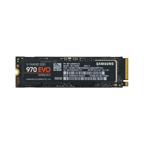 هارد SSD لپ تاپ 500 گیگابایت سامسونگ M2 NVME 2280 EVO 970