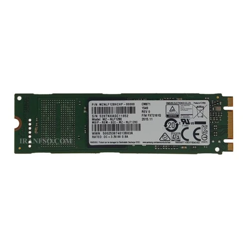 هارد SSD لپ تاپ سامسونگ 128 گیگابایت M.2 NGFF 2280_Refurbish شش ماه گارانتی