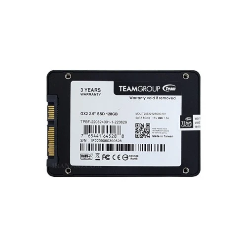 هارد SSD لپ تاپ 128 گیگابایت تیم گروپ Sata 2.5Inch GX2 گارانتی آواژنگ