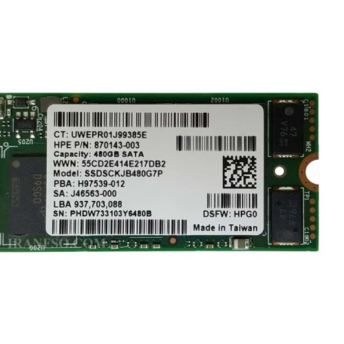 هارد SSD لپ تاپ 480 گیگابایت M.2 NGFF 2280 Intel